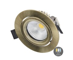 OEM LED Inbouwspot | Varda | slim-fit | 4W/6W | dim | IP65  | Brons | CCT-SWITCH - 813956
