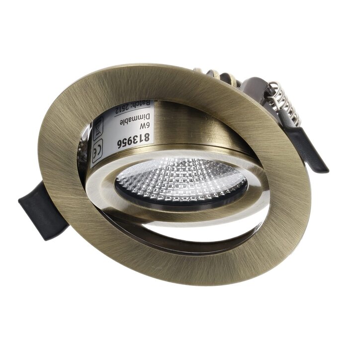 OEM LED Inbouwspot | Varda | slim-fit | 4W/6W | dim | IP65  | Brons | CCT-SWITCH - 813956