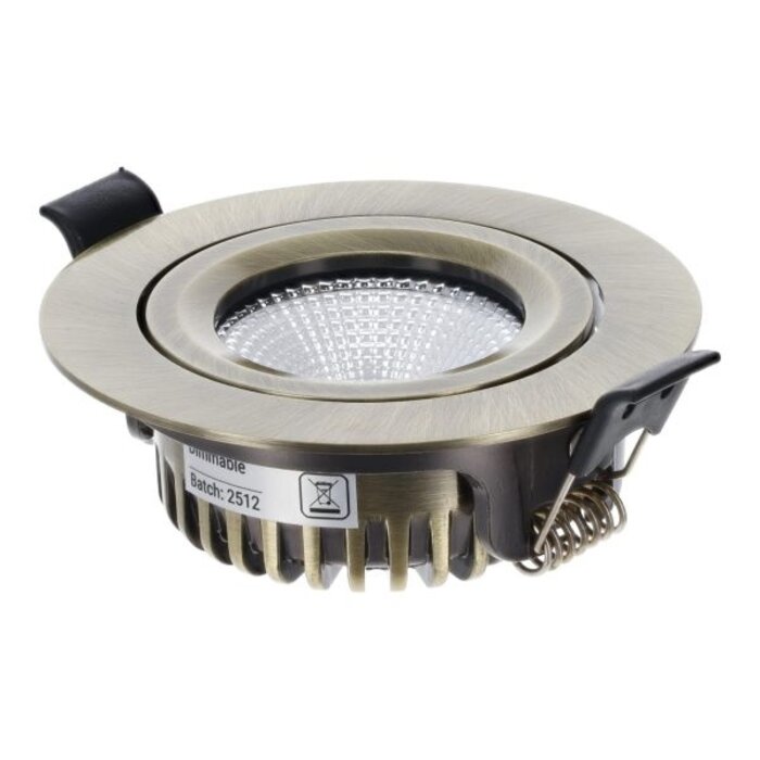 OEM LED Inbouwspot | Varda | slim-fit | 4W/6W | dim | IP65  | Brons | CCT-SWITCH - 813956