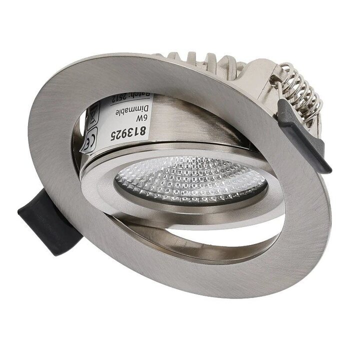OEM LED Inbouwspot | Varda | slim-fit | 4W/6W | dim | IP65  | Zilver | CCT-SWITCH - 813925