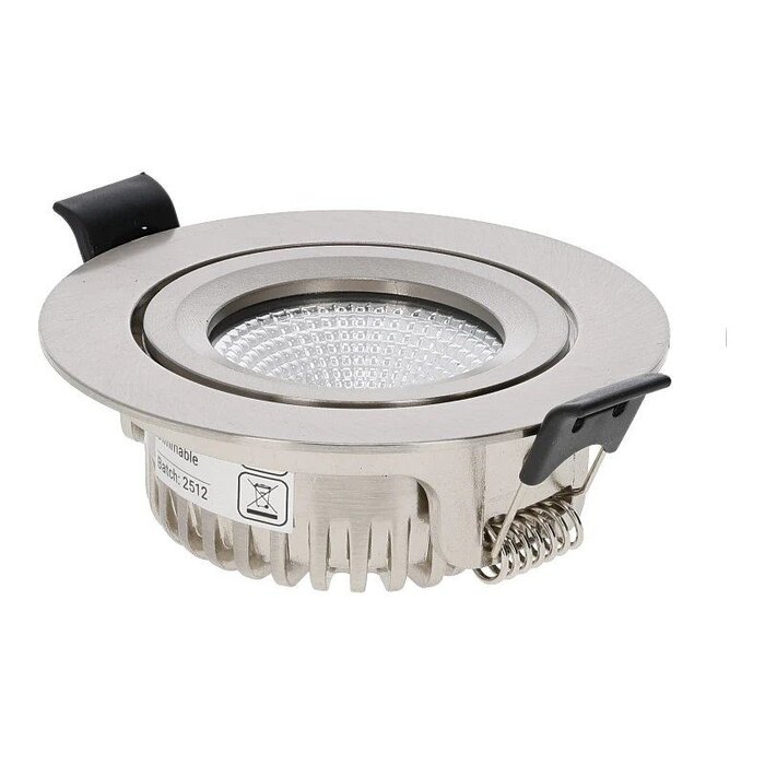 OEM LED Inbouwspot | Varda | slim-fit | 4W/6W | dim | IP65  | Zilver | CCT-SWITCH - 813925