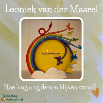 Hoe lang mag de urn blijven staan? Hoe lang mag de urn blijven staan?