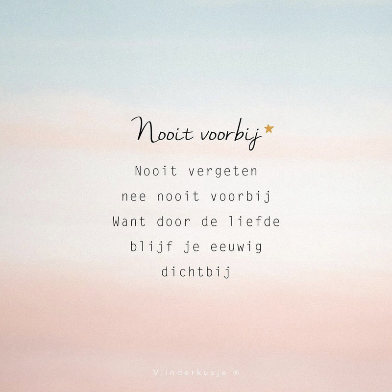 Kaartje Nooit Voorbij incl. Verzendkosten
