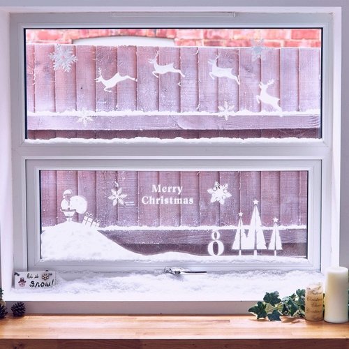 Creëer je eigen winterscene op het raam