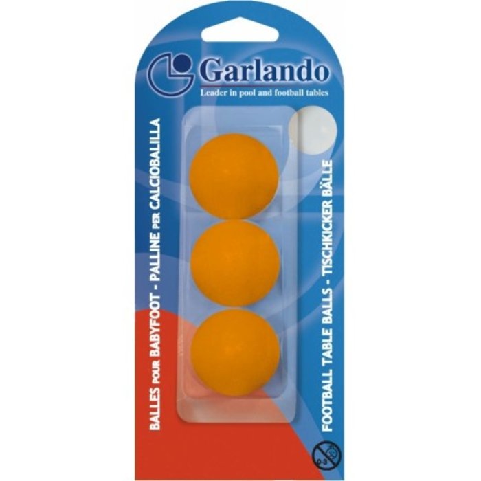 Tafelvoetbal balletjes | Garlando balletjes Oranje | 3 stuks