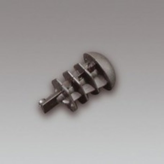 Plastic push zwart voor alle 16 mm stangen