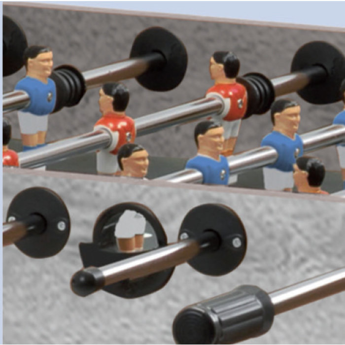 Garlando  Voetbaltafel Garlando | F-5 Grijs Eiken