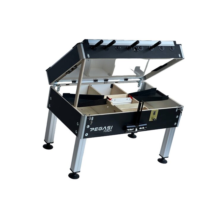 Pegasi Voetbaltafel Pegasi | Forza Premium | Glasplaat | Muntinworp