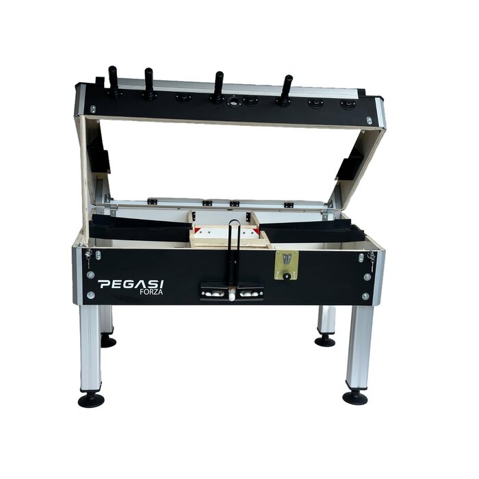 Pegasi Voetbaltafel Pegasi | Forza Premium | Glasplaat | Muntinworp