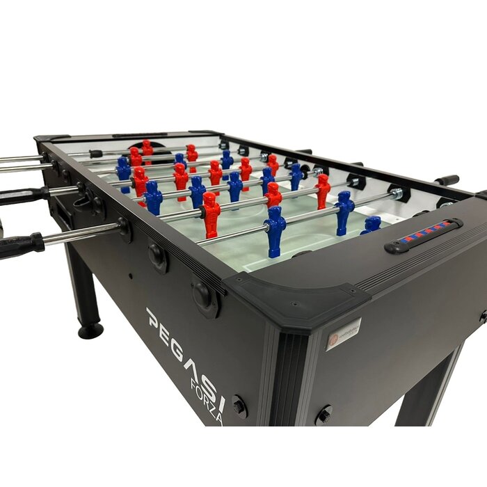 Pegasi Voetbaltafel Pegasi | Forza Black | Glasplaat
