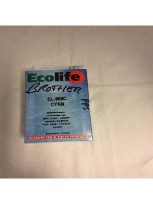 Ecolife Brother EL-900C Cyan- Replacement cartridge for- MFC210C-420CN-620CN-5440CN