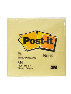 Post-it 76 x 76 mm geel