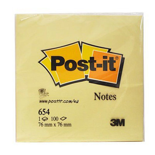 Post-it 76 x 76 mm geel 100 VL