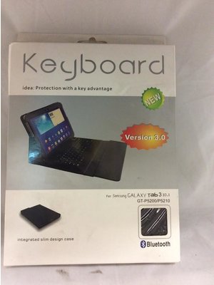 Keyboard Version 3.0 Voor Samsung Galaxy Tab 3 10.1 Black -1DS-591