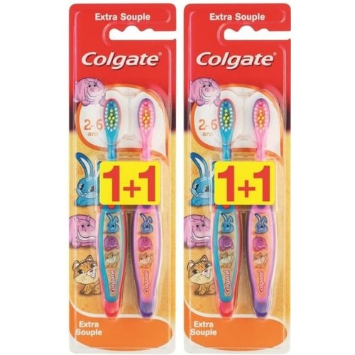 Colgate Colgate tandenborstel 2-6 jaar duopack 12 Colgate Colgate tandenborstel 2-6 jaar duopack 12