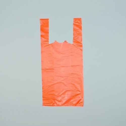 Merkloos Tas,HDPE,Hemdtas 320 x 200 x 600 cm Extra Sterk Oranje  1000 stuks ,22my