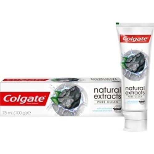 Colgate Colgate Natural Extra Deep Clean White Activated Charcoal Pure Tandpasta 75ml