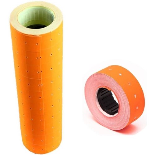 Onbekend Prijstang etiketten prijsrol stickers prijsrollen Ding li Oranje Onbekend Prijstang etiketten prijsrol stickers prijsrollen Ding li Oranje