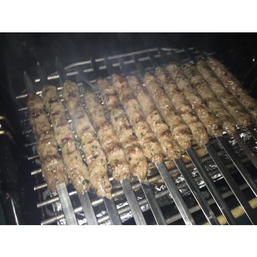 Eda Eda BBQ Adana Kebab Spies RVS 60cmLang 2,5cm Breed goed voor barbecue.