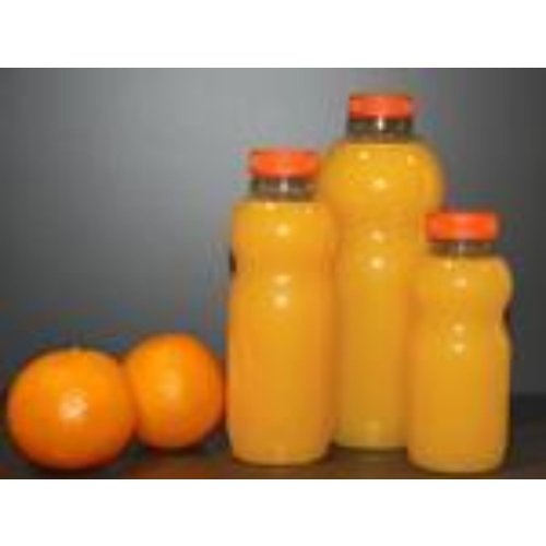 Onbekend Fles, petfles, PET, met oranje dop, 250cc, transparant