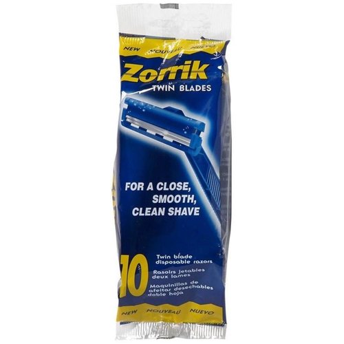 Zorrik Zorrik Wegwerpmesjes Men, Twinblades 10st pak Zorrik Zorrik Wegwerpmesjes Men, Twinblades 10st pak