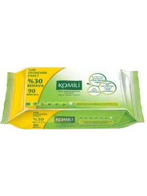 Komili Komili Wet Wipes Babydoekjes Normal 90 vellen Billendoekjes