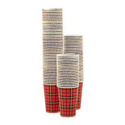 Scotty Beker, Hotcup, Scotty, Karton/PE, 180ml, 95mm,7,50z, rood/Beige50 stuks