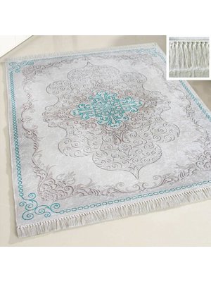 Sehzarat Sehzarat Caimas 2518 Wasbaar tapijt Turquoise 160 x 230