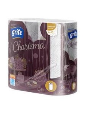 Grite Charisma, 2 rolls keukenrol cell. wit 4lg 12DS-1209