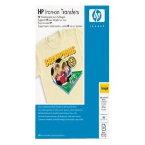 HP Iron On T Shirt Transfers - A4 / 12 Sht