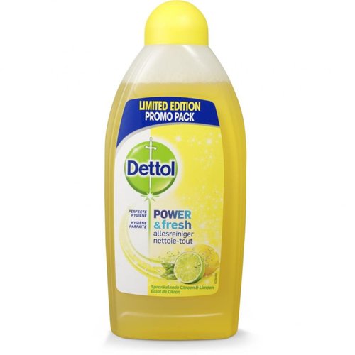 Dettol Dettol Allesreiniger - Power & Fresh Citroen & Limoen 500ml Dettol Dettol Allesreiniger - Power & Fresh Citroen & Limoen 500ml