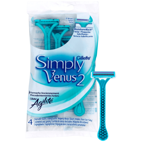 Gillette Gillette Venus Simply 2 Wegwerpmesjes 4 stuks Gillette Gillette Venus Simply 2 Wegwerpmesjes 4 stuks