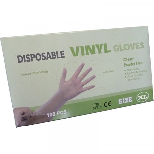 Disposable Disposable Vinly Gloves Poedervrij Extra Large Handschoenen Wit 100stuks/doos