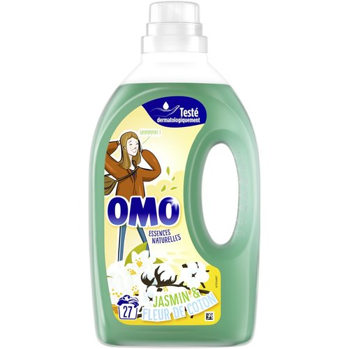 Omo Omo Vloeibaar Wasmiddel Jasmin & Fleur de Coton 27 sc 1350 ml Omo Omo Vloeibaar Wasmiddel Jasmin & Fleur de Coton 27 sc 1350 ml