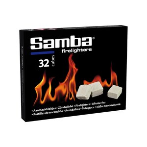 Samba Samba Aanmaakblokjes Wit - Kerosine - 32 Stuks BBQ