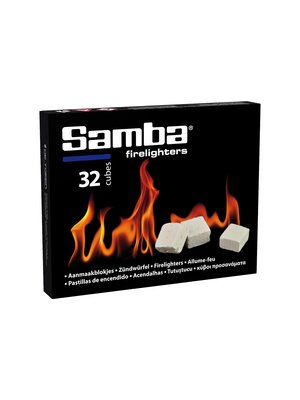 Samba Samba Aanmaakblokjes Wit - Kerosine - 32 Stuks BBQ