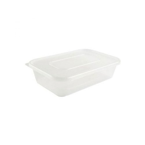 Eda Microwave Box bak + deksel G 650ml 10 PCS Wit Lid-