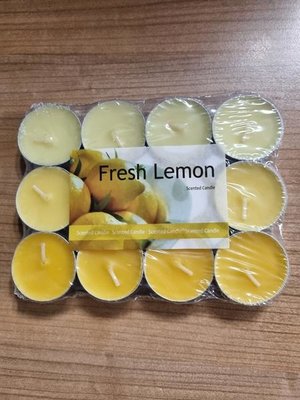 Eda Eda Theelicht Fresh Lemon 12 stuks per pak.