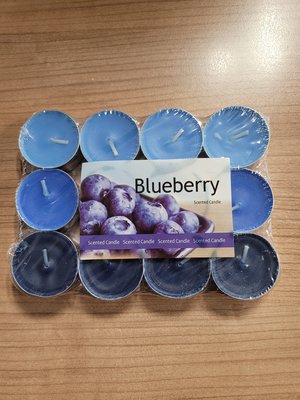 Eda Eda Theelicht Blueberry 12 stuks per pak.