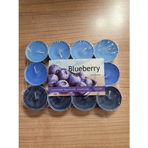 Eda Eda Theelicht Blueberry 12 stuks per pak.