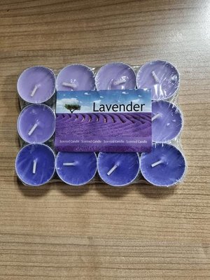 Bolsius Eda Theelicht Lavender 12 stuks per pak
