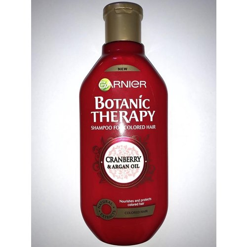 Garnier Garnier Botanic Therapy Cranberry & Argan Oil Shampoo 400ml shampoo voor de bescherming van gekleurd haar(THT -07/2022) Garnier Garnier Botanic Therapy Cranberry & Argan Oil Shampoo 400ml shampoo voor de bescherming van gekleurd haar(THT -07/2022)