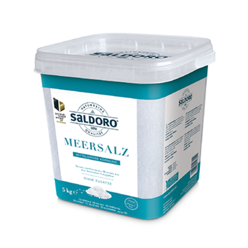 Saldoro zeezout middel groot emmer 5 kg Saldoro zeezout middel groot emmer 5 kg