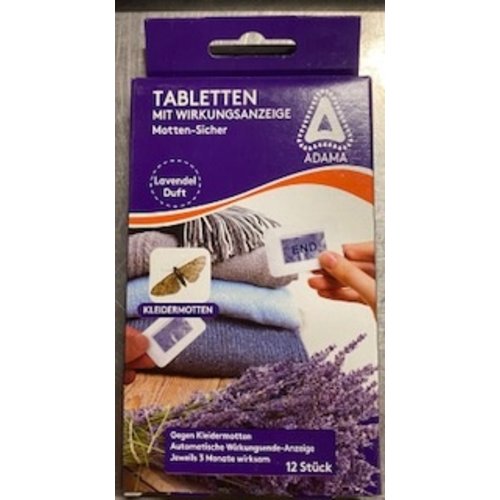 Adama Veilig met kledingmotten tabletten