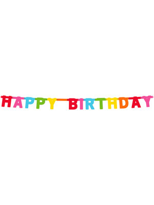 Folat Happy Birthday party Letter Banner