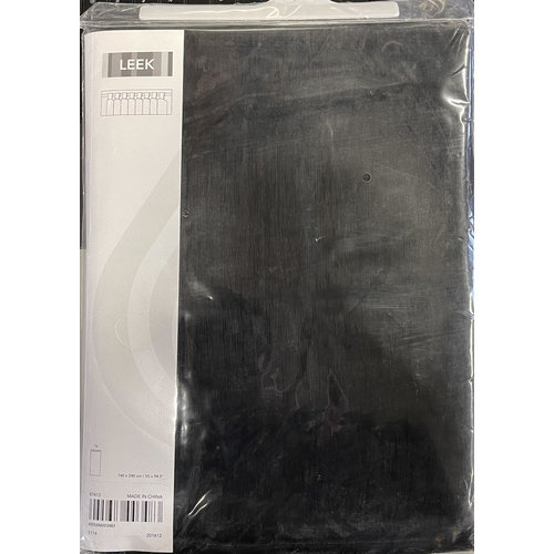 Leek Leek Douchegordijn Nylon Polyester 140x240cm, Zwart Leek Leek Douchegordijn Nylon Polyester 140x240cm, Zwart