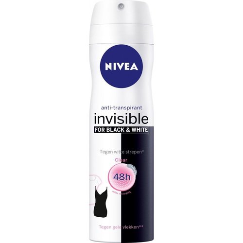 Nivea Nivea Deospray Invisible For Black & White Clear 150 ml Bodyspray Deodorant