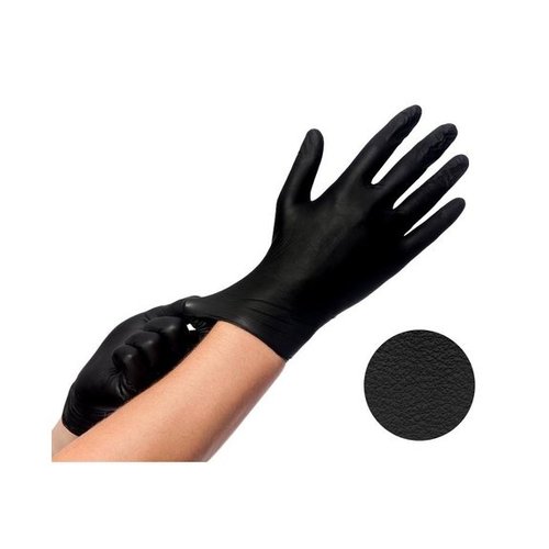 Intco Intco Handschoenen Zwart Nitrile Large 100 st/doos Intco Intco Handschoenen Zwart Nitrile Large 100 st/doos
