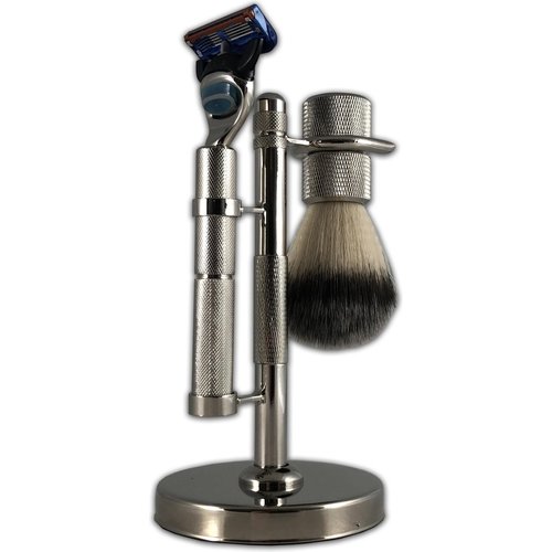 Gillette Scheerset scheerkwast synthetisch haar Fusion scheermes Chroom