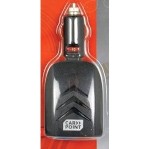 Con:P Sigaretten aansteker auto 2X USB Swivel car charger